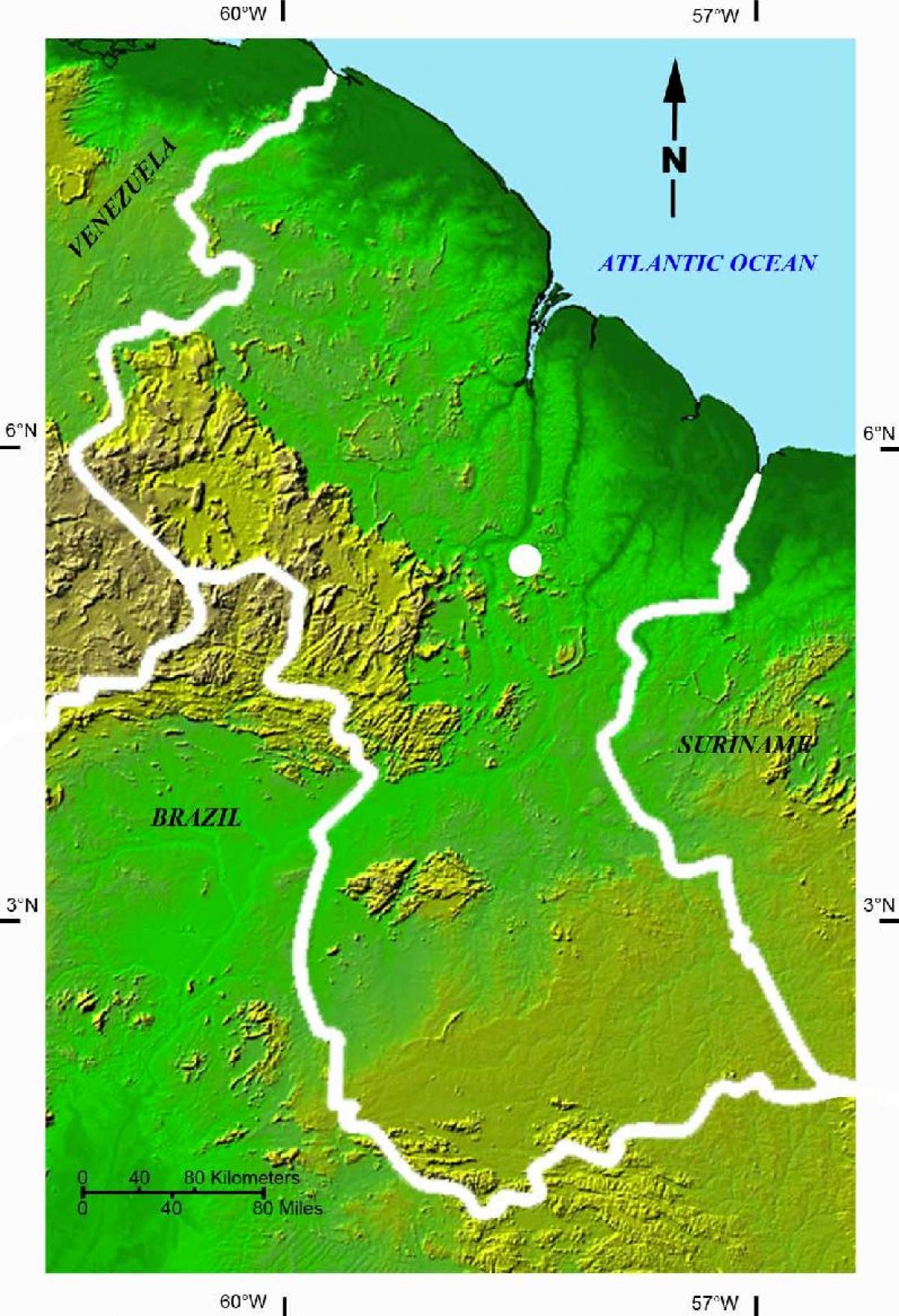 mapa satelit mapu Gvajani