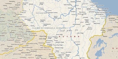 Mapa Gvajani put
