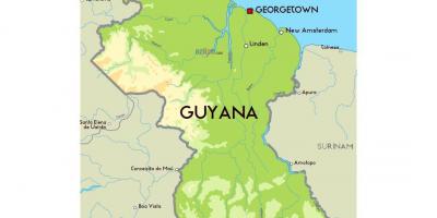 Mapa Gvajani