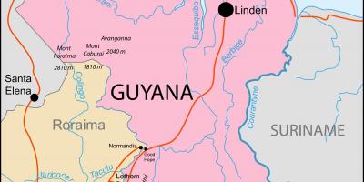 Mapa Gvajani lokaciju na svijetu
